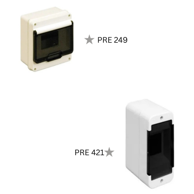 DINRAIL BREAKER ENCLOSURE PRE 249 / PRE 421