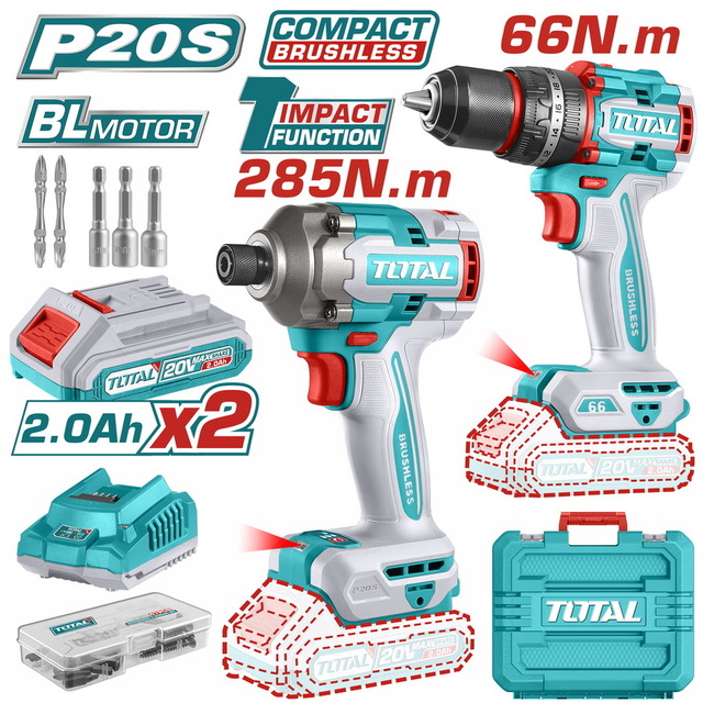 CORDLESS AND IMPACT DRILL COMBO